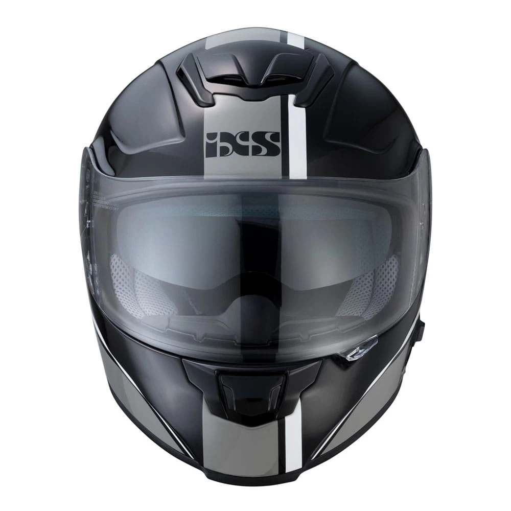 IXS 215 2.1 Motorhelm Mat Zwart Wit Grijs 4 IXS 215 2.1 Motorhelm Mat Zwart Wit Grijs - Afbeelding 2