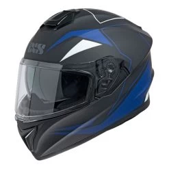 IXS 216 2.0 Motorfietshelm - Mat Zwart-blauw