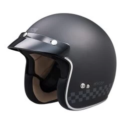 IXS 77 2.0 Jet Helm Mat Zwart Grijs