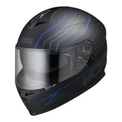 Integraalhelm IXS1100 2.1 Zwart-blauw Mat