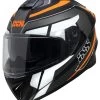 Integraalhelm IXS216 2.2 - Grijs-zwart-oranje Fluo -Bescherming Voor Motorrijden Winkel iXSIntegralhelmiXS2162 2 grau schwarz orangefluo 1