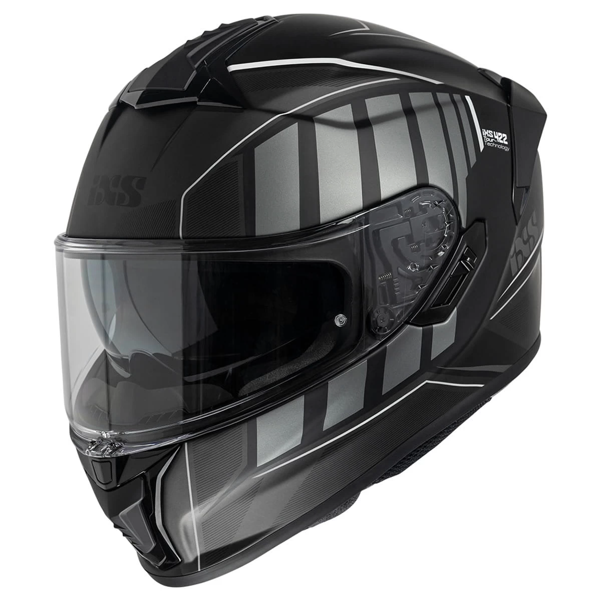 Integraalhelm IXS422 FG 2.1 - Zwart Mat-grijs